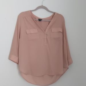 Torrid Pink Chiffon Blouse OX